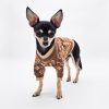 Elevate your pup's style with The Chi Society's Louis Vuitton inspired dog sweater.