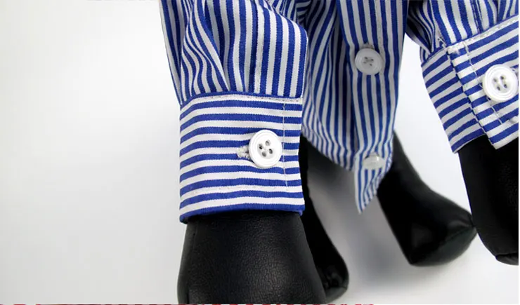 Blue Striped Professional Shirt for Dogs - The Chi Society